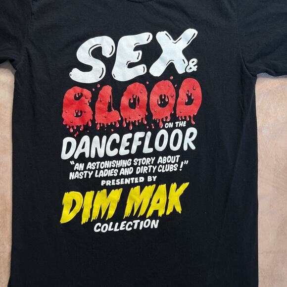 Dim Mak Collection Dance Floor T-Shirt Black Multicolor Short Sleeve Men's XS - Picture 3 of 6